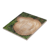 Frischer Schnittbaumstumpf Fliese (Seite)