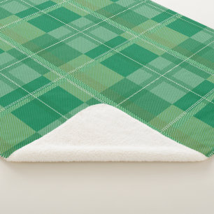 Frischer Smaragd-Sage-Karosteppich Sherpa-Ästhetik Sherpadecke