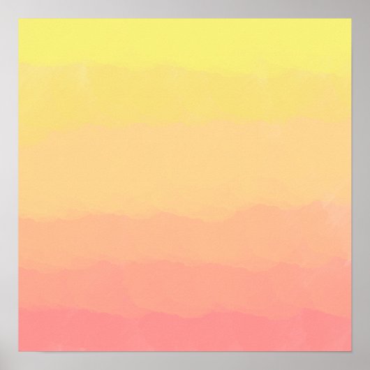 frischer Sonnenuntergang Orangenkorallen im Sommer Poster (Vorne)