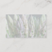 Frischer Spargel Visitenkarte (Rückseite)