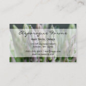 Frischer Spargel Visitenkarte (Vorderseite)