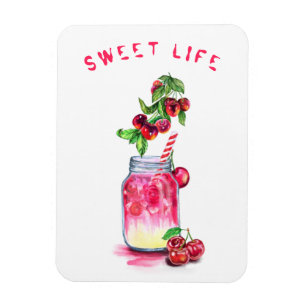 Frischer, süßer Kirschsaft Cooler Drink - Sommer Magnet