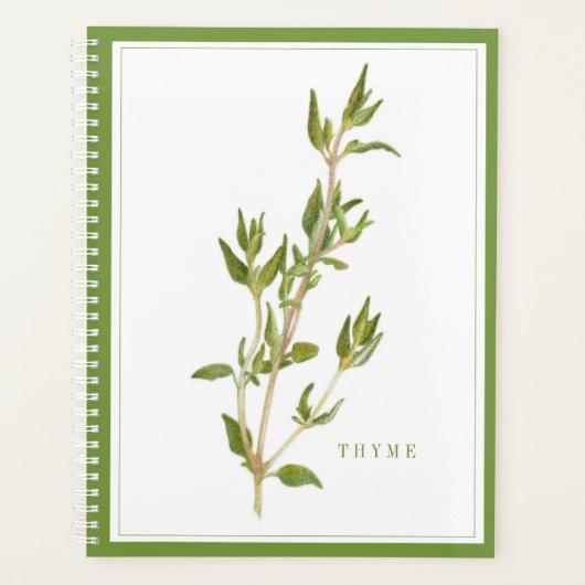 FRISCHER THYME 8.5x11 Planer / Grün (Vorderseite)