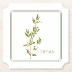 FRISCHER THYMIAN Ticket Papier Untersetzer (+text)