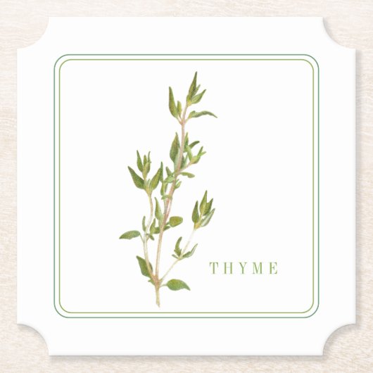 FRISCHER THYMIAN Ticket Papier Untersetzer (+text) (Vorderseite)