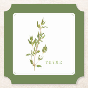 FRISCHER THYMIAN Ticket Papier Untersetzer (+Text)