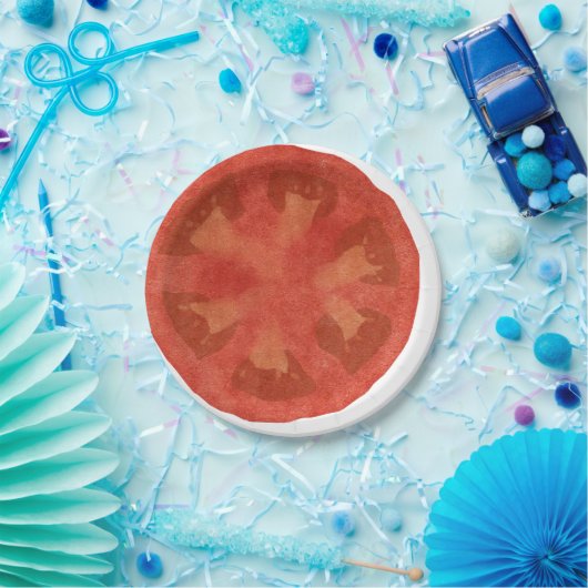 Frischer Tomate-Salat Pappteller (Party)