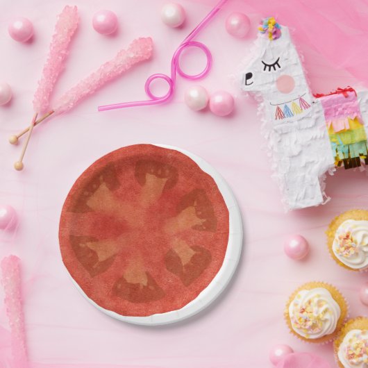 Frischer Tomate-Salat Pappteller (Party)