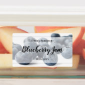 Frischer und moderner Blueberry Jam Jar Etiketten (Befestigt)