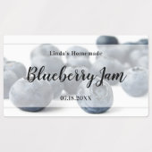 Frischer und moderner Blueberry Jam Jar Etiketten (Design 2)