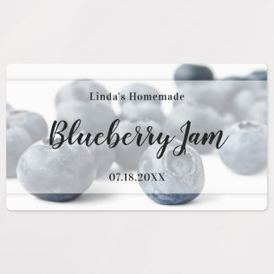 Frischer und moderner Blueberry Jam Jar Etiketten