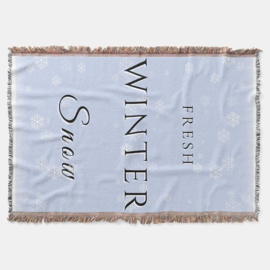 Frischer Winterschnee mit Schnee Decke (Vorderseite)