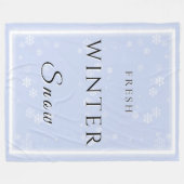 Frischer Winterschnee mit Schnee Fleecedecke (Vorderseite (Horizontal))