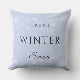 Frischer Winterschnee mit Schnee Kissen