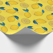 Frischer Zitrus-Limonen Geschenkpapier (Ecke)