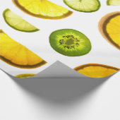 Frischer Zitrusfrüchte Geschenkpapier (Ecke)