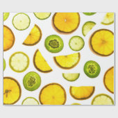 Frischer Zitrusfrüchte Geschenkpapier (Flach)