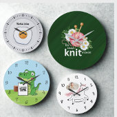 Frischer Zitrusfrüchte Runde Wand Uhr: Küchendekor Große Wanduhr