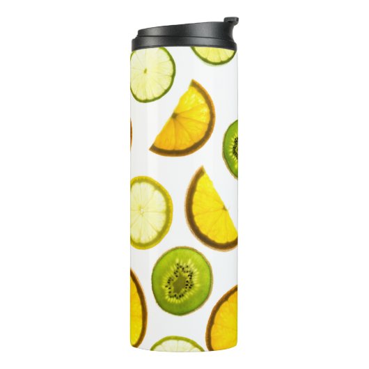 Frischer Zitrusfrüchte Thermosbecher (Nach links gedreht)