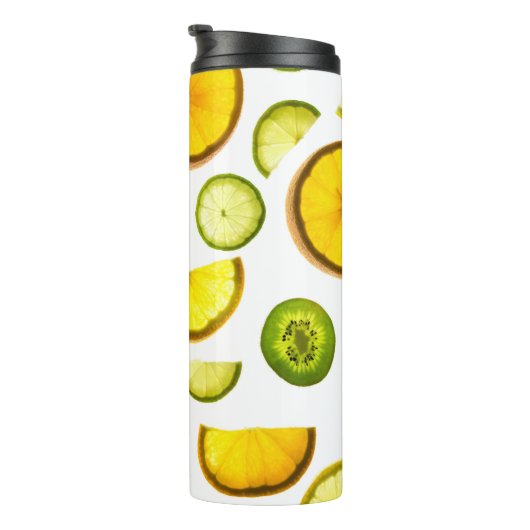 Frischer Zitrusfrüchte Thermosbecher (Nach rechts gedreht)