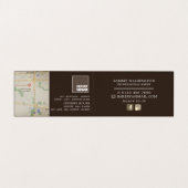 Frisches Baguette, Bäcker, Bäckerei im Detail Visitenkarten (Innenseite Aufgefaltet)