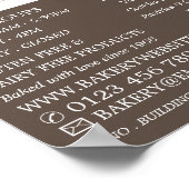 Frisches Baguette-Sortiment, Bäckereien, Bäckereil Poster (Ecke)