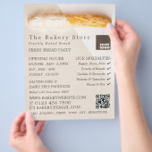 Frisches Baguette, Trendy Bakery Store Flyer (Hand)