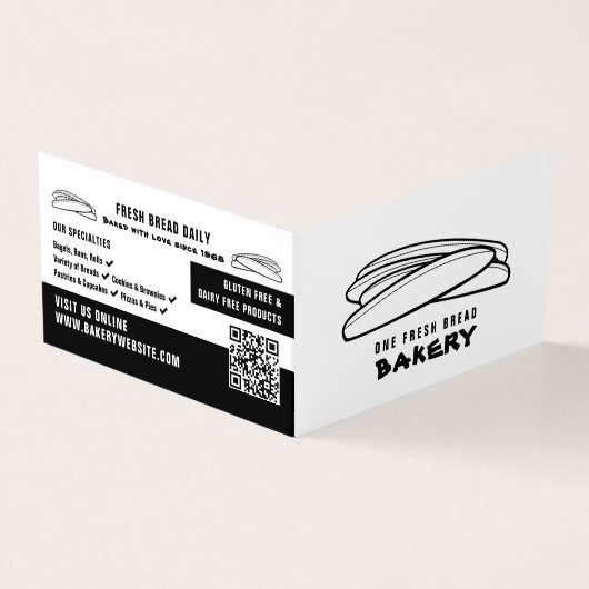 Frisches Baguettes, Bäckereien, Bäckerei im Detail Visitenkarten (Vorderseite)