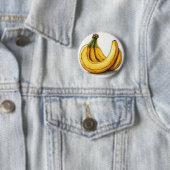 Frisches Bananen-Illustration Button (Beispiel)