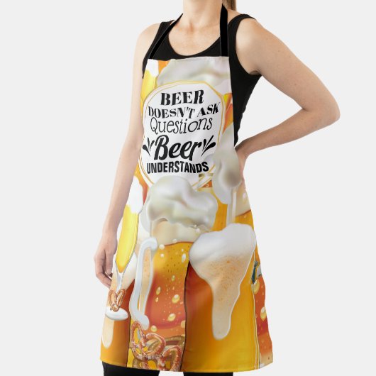 Frisches Bier frage keine Fragen Schürze (InSitu)