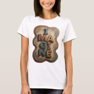 Frisches Blau IMAGINE Wearable Kunst T-Shirt