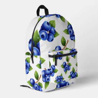 Frisches Blaubeer-Nahtloses Muster Bedruckter Rucksack