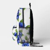 Frisches Blaubeer-Nahtloses Muster Bedruckter Rucksack (Rechts)