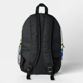 Frisches Blaubeer-Nahtloses Muster Bedruckter Rucksack (Rückseite)