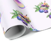 Frisches Blueberry Trinkpapier Geschenkpapier (Rolleneckpunkt)