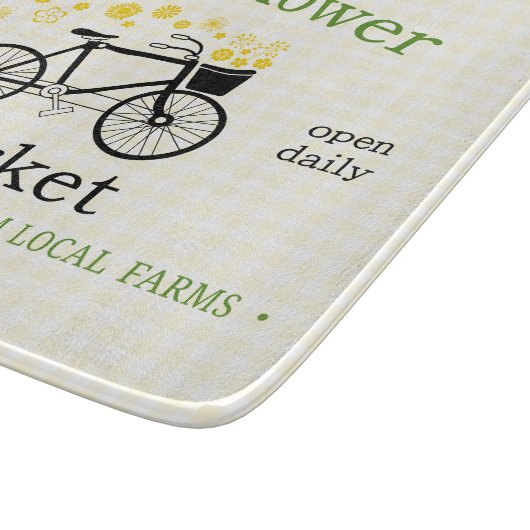 Frisches Blume Schneidebrett (Ecke)