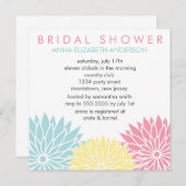 Frisches BlumenBrautparty Einladung (Vorne/Hinten)