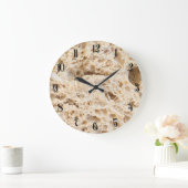 Frisches Brot schneiden Große Wanduhr (Zuhause)