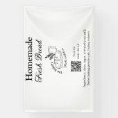 Frisches Brot und Backwaren mit Namen, Zutaten Q o Banner (Vertikal)