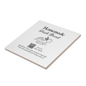 Frisches Brot und Backwaren mit Namen, Zutaten Q o Fliese (Seite)