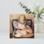 Frisches Brot von Jessie Willcox Smith Einladung (Stehend Vorderseite)