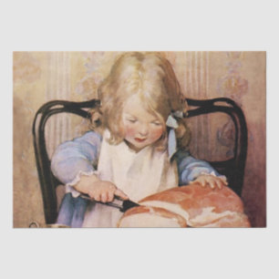 Frisches Brot von Jessie Willcox Smith Seidenpapier
