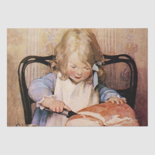 Frisches Brot von Jessie Willcox Smith Seidenpapier (Vorderseite)