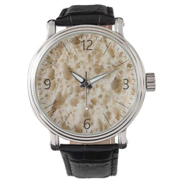 Frisches Brotmuster Armbanduhr (Vorderseite)