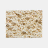 Frisches Brotmuster Fleecedecke (Vorderseite (Horizontal))