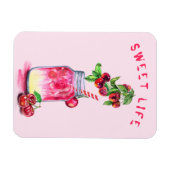 Frisches Cherry Drink Magnet - Benutzerdefinierter (Horizontal)