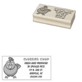 Frisches Eier aus verdorbener Briefmarke Gummistempel (Stempel)