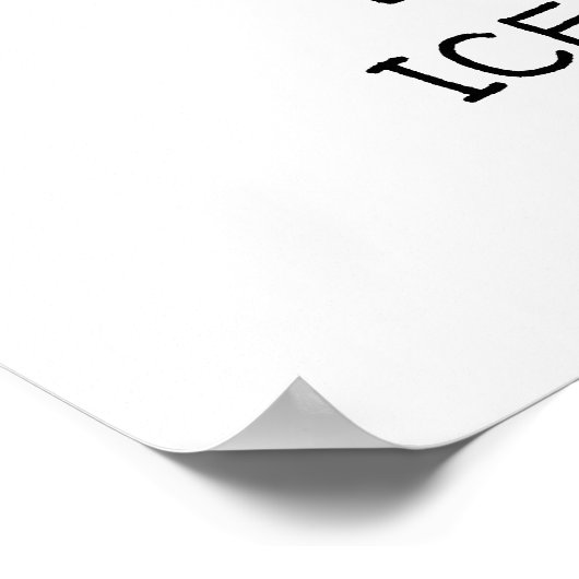 Frisches Eis ⎥ Personalisiertes Plakat (Ecke)