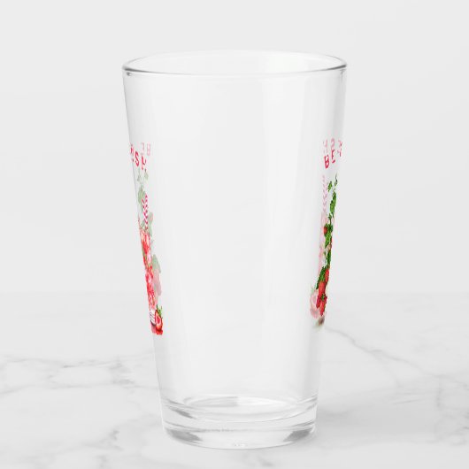 Frisches Erdbeeren Cooles Trinkglas Glas (Links)