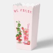Frisches Erdbeeren Trinken Party Popcorn Box Dein Geschenkschachtel (Rückseite)